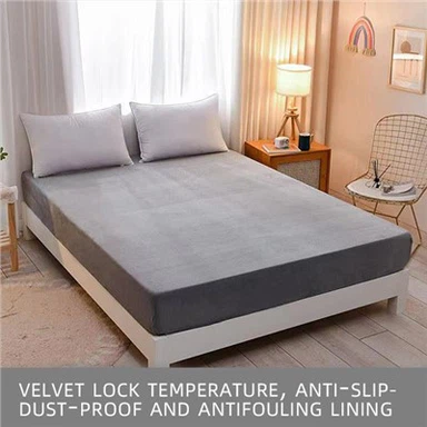 Crystal Velvet għata tas-sodod Thickened Fitted Sheets